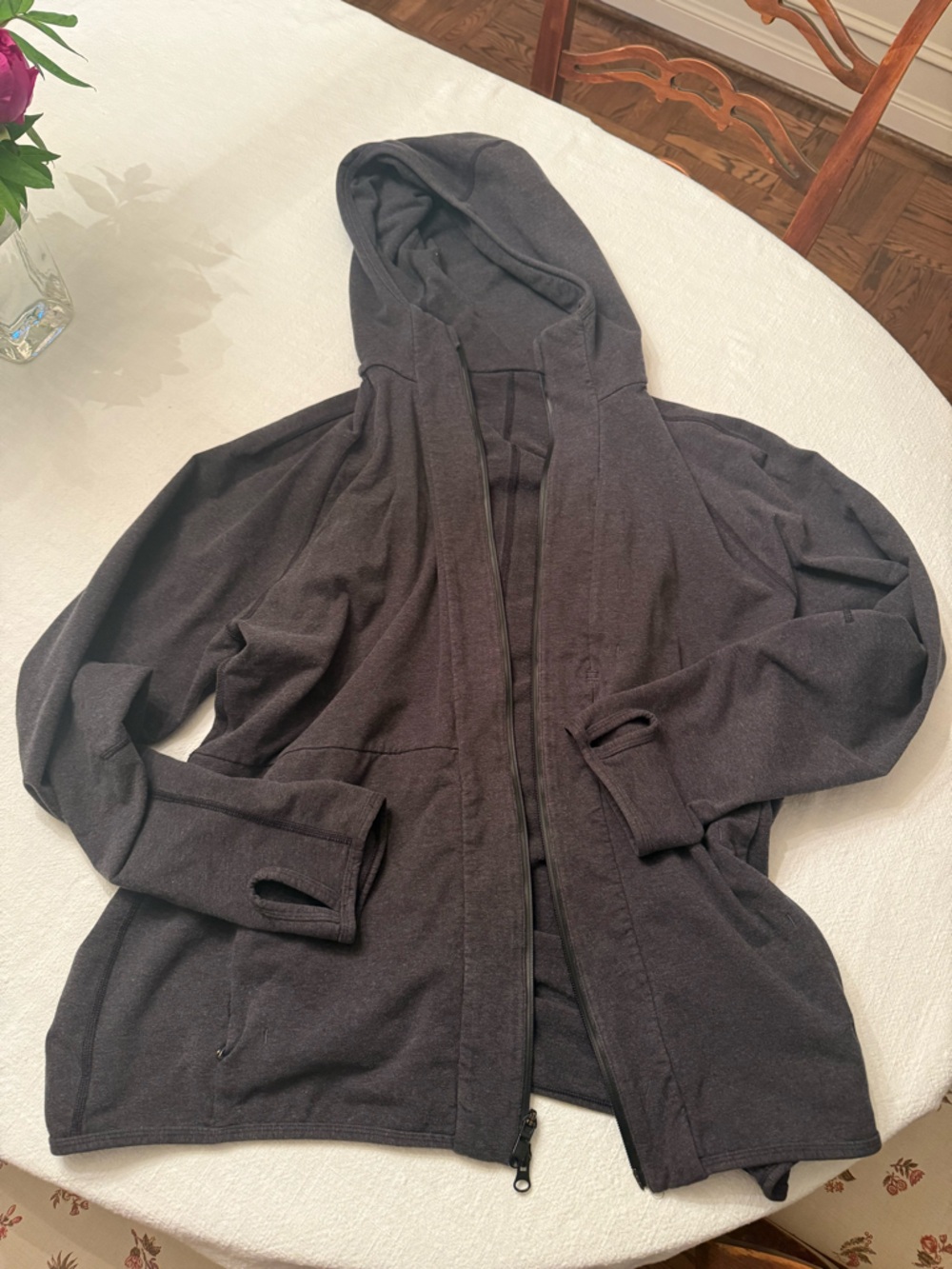 lululemon athletica Dark Gray Lightweight Hoodie Jacket